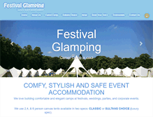 Tablet Screenshot of festivalglamping.com